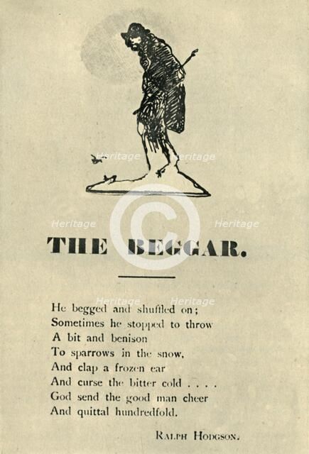 'The Beggar', 1913, (1946). Creator: Unknown.