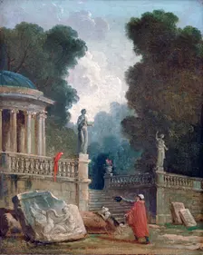 The Beggar and the Parrot c1750-1808. Artist: Robert Hubert