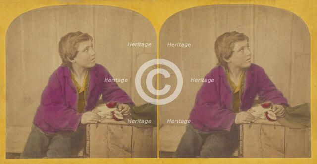 The Beggar Boy's Thanksgiving., 1871. Creator: F. G. Weller.