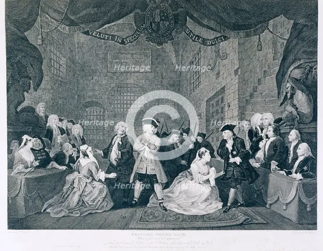 'The Beggar's Opera  Act III', 18th century. Creator: Blake.