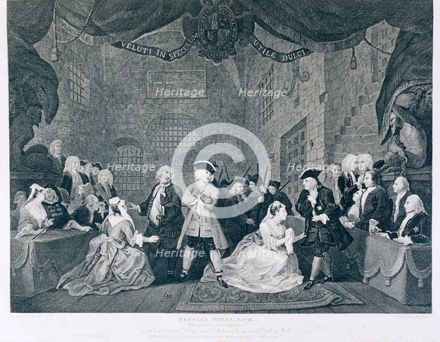 'The Beggar's Opera  Act III', 18th century. Creator: Blake.
