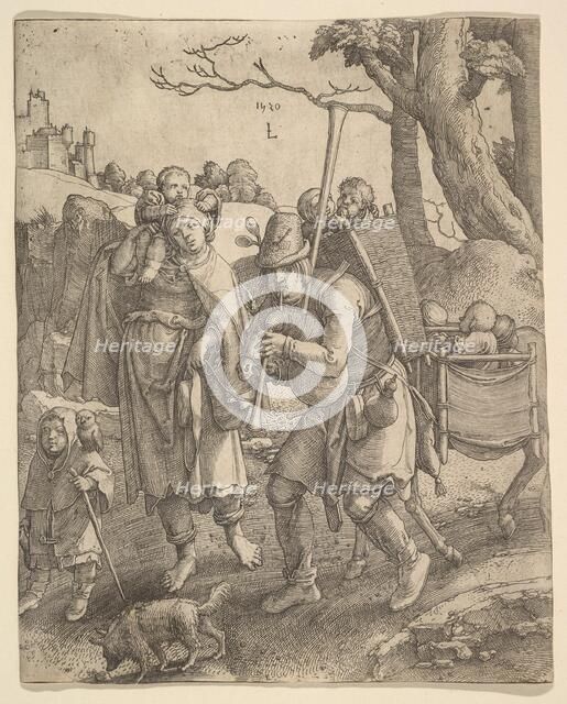 The Beggars (Eulenspiegel), 1520. Creator: Lucas van Leyden.