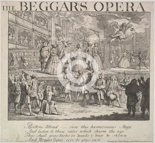 The Beggars Opera, 1728. Creator: Unknown.