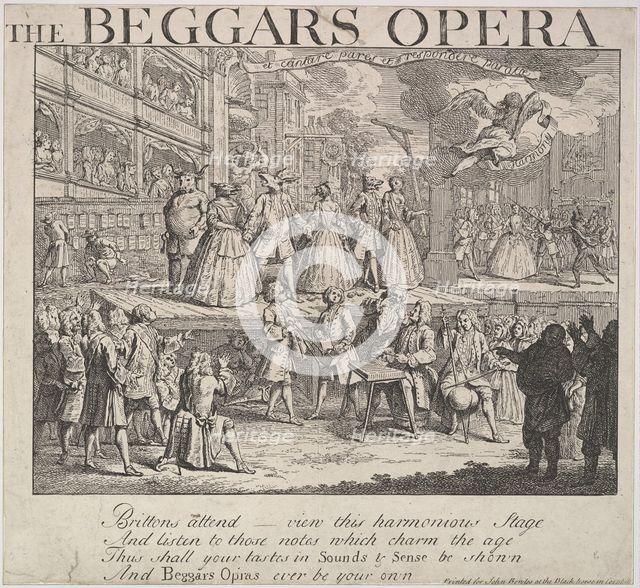 The Beggars Opera, 1728. Creator: Unknown.