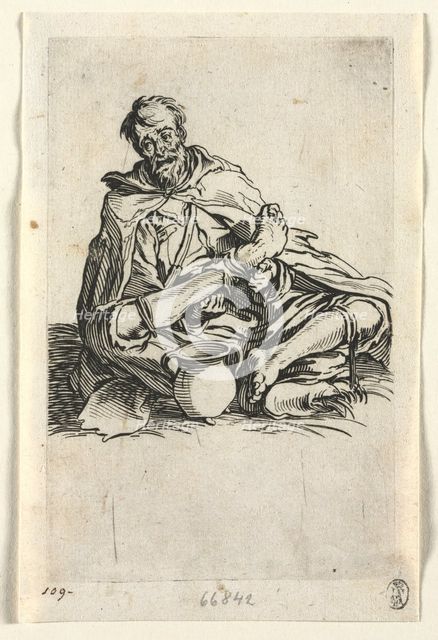 The Beggars: Malingerer , c. 1623. Creator: Jacques Callot (French, 1592-1635).