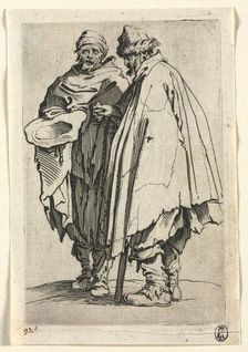 The Beggars: The Blind Man and His Companion, c. 1623. Creator: Jacques Callot (French, 1592-1635)