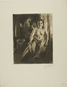 The Bed-Stool, 1914. Creator: Anders Leonard Zorn