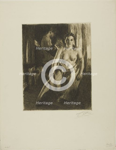 The Bed-Stool, 1914. Creator: Anders Leonard Zorn.