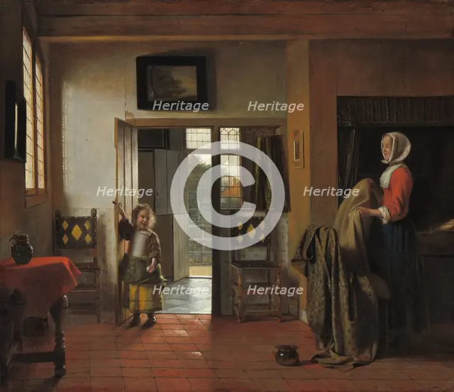 The Bedroom, 1658/1660. Creator: Pieter de Hooch.