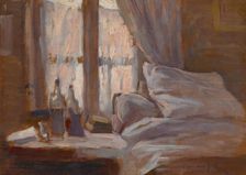 The Bedroom (La Chambre à Coucher), about 1890. Creator: Henri Eugene Le Sidaner
