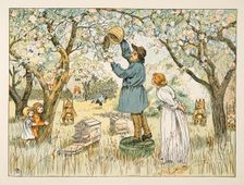 The Bee Farmer, from Four and Twenty Toilers, pub. 1900 (colour lithograph)