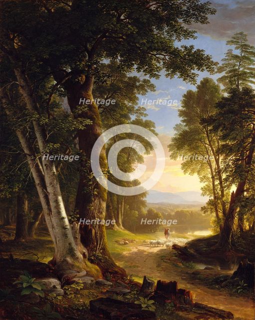The Beeches, 1845. Creator: Asher Brown Durand.