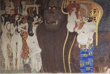 The Beethoven Frieze: "The Hostile Powers", Panel 5, 1901. Creator: Klimt, Gustav (1862-1918)