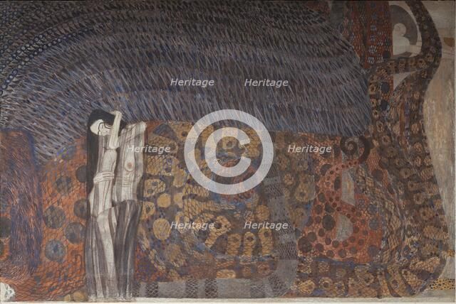 The Beethoven Frieze: "The Hostile Powers", Panel 6, 1901. Creator: Klimt, Gustav (1862-1918).