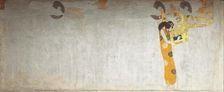 The Beethoven Frieze: "The Longing for Happiness Finds Appeasement in Poetry", Panel 7, 1901. Creator: Klimt, Gustav (1862-1918)