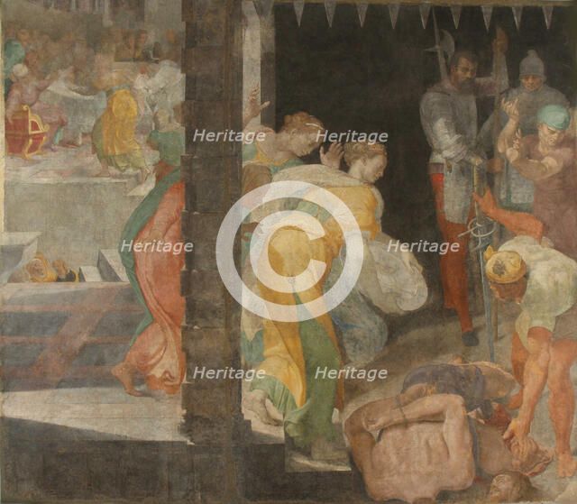 The beheading of John the Baptist, 1553-1554. Creator: Tibaldi, Pellegrino (1527-1596).