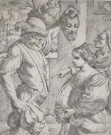 The beheading of John the Baptist, 1625-1630. Creator: Giuseppe Caletti