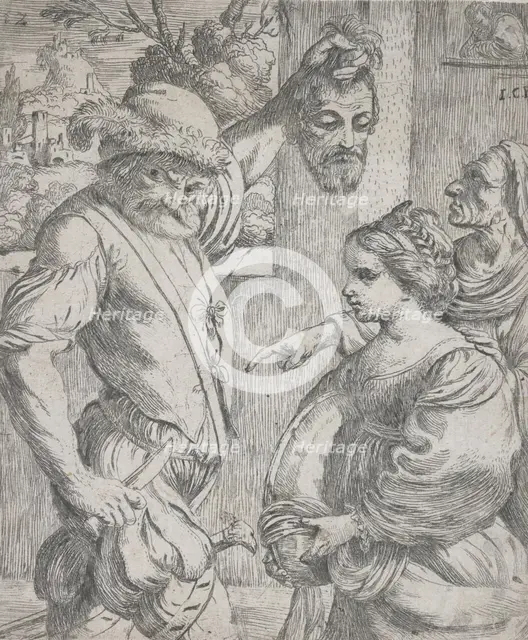 The beheading of John the Baptist, 1625-1630. Creator: Giuseppe Caletti.
