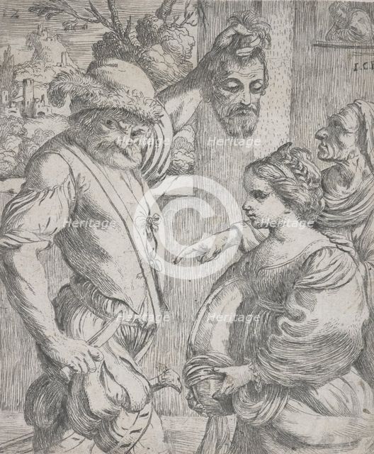 The beheading of John the Baptist, 1625-1630. Creator: Giuseppe Caletti.