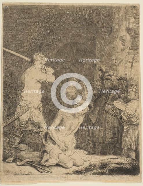The Beheading of John the Baptist. Creator: Rembrandt Harmensz van Rijn.
