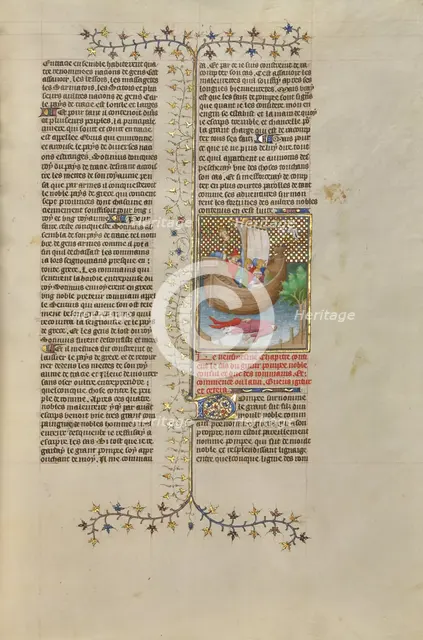 The Beheading of Pompey; Des cas des nobles hommes et femmes, about 1413-1415. Creators: Boucicaut Master, Workshop of the Boucicaut Master.