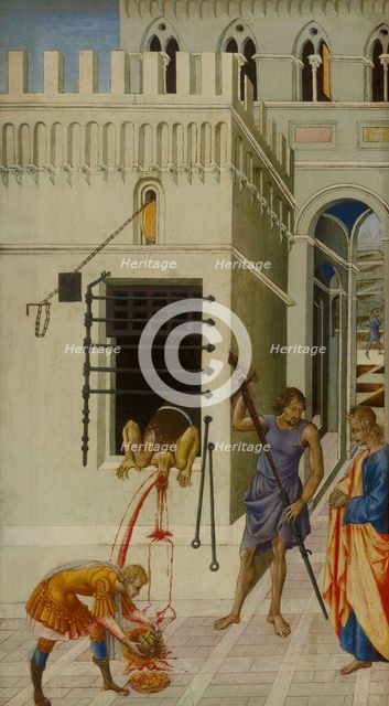 The Beheading of Saint John the Baptist, 1455-1460. Artist: Giovanni di Paolo (ca 1403-1482)