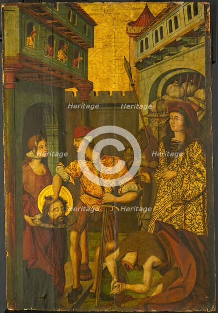 The Beheading of Saint John the Baptist, 1490/1500. Creator: Master of Palanquinos.