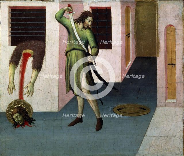 'The Beheading of Saint John the Baptist', 15th century. Artist: Sano di Pietro