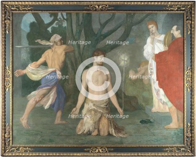 The Beheading of Saint John the Baptist, c. 1869. Artist: Puvis de Chavannes, Pierre Cécil (1824-1898)