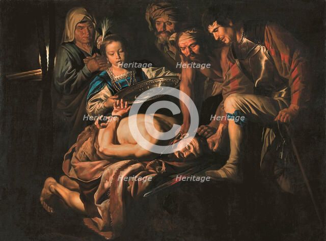 The Beheading of Saint John the Baptist, ca 1640-1645. Creator: Stomer, Matthias (ca.1600-after 1650).