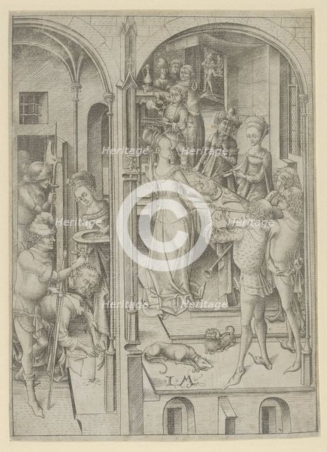 The Beheading of St. John the Baptist. Creator: Israhel van Meckenem.