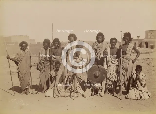 The Beherians / Les Bieharins, 1880-1889. Creator: Antonio Beato.