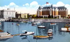 The Belmont Building, Union Club and Empress Hotel, Victoria, British Columbia, Canada, c1900s