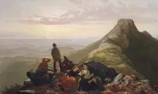The Belated Party on Mansfield Mountain, 1858. Creator: Jerome Thompson