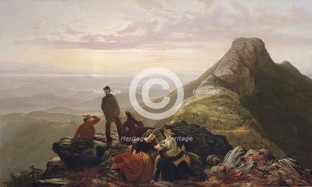 The Belated Party on Mansfield Mountain, 1858. Creator: Jerome Thompson.