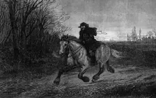 "The Belated Traveller," by Heywood Hardy, 1871. Creator: William Hollidge