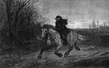 "The Belated Traveller," by Heywood Hardy, 1871. Creator: William Hollidge