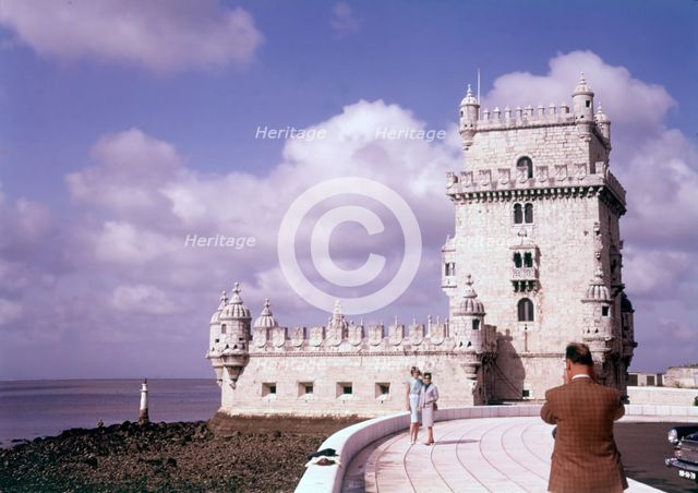 The Belém Tower, Lisbon, Portugal, c1955.  Creator: Arthur Charles Kirby Ware.