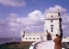 The Belém Tower, Lisbon, Portugal, c1955. Creator: Arthur Charles Kirby Ware