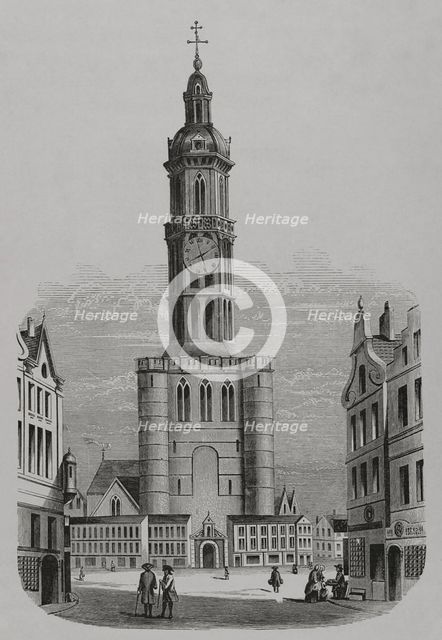 The Belfry of Brussels, Belgium, 1877.  Creator: Unknown.