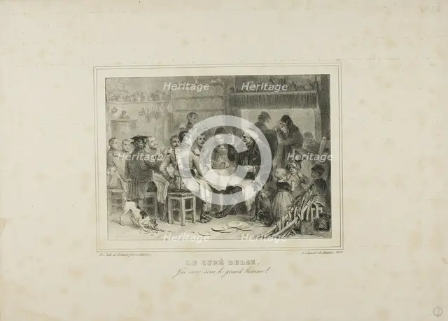 The Belgian Curate: I have served under the great man!, 1832–33. Creator: Auguste Raffet.