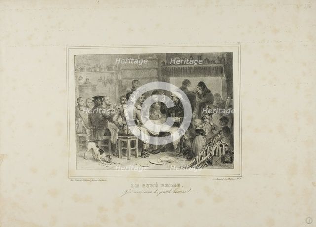 The Belgian Curate: I have served under the great man!, 1832–33. Creator: Auguste Raffet.