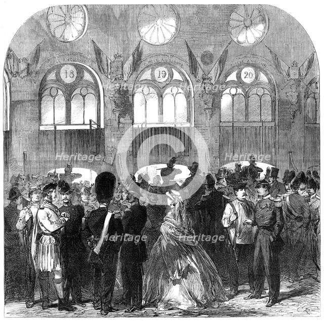 The Belgian National Rifle Association at Brussels: the firing-point, 1865. Creator: Unknown.