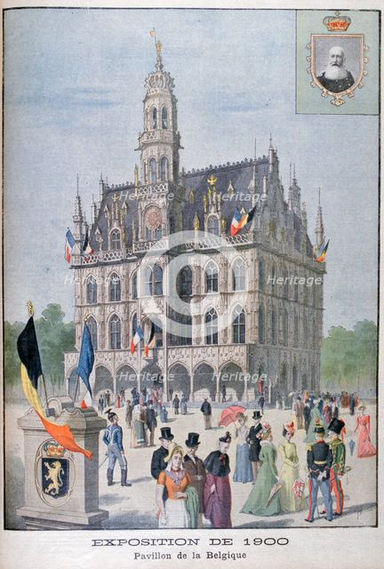 The Belgium pavilion at the Universal Exhibition of 1900, Paris, 1900. Artist: Unknown