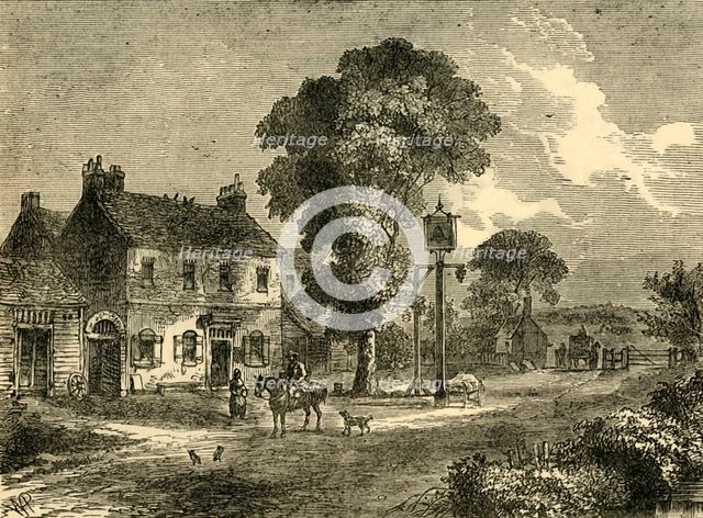 'The "Bell Inn", Kilburn, 1750', (c1876). Creator: Unknown.
