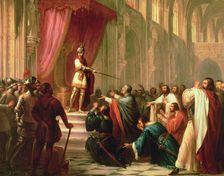 The Bell of Huesca, oil on canvas, 19th century. Ramiro II the monk orders to behead 12 nobles wh…