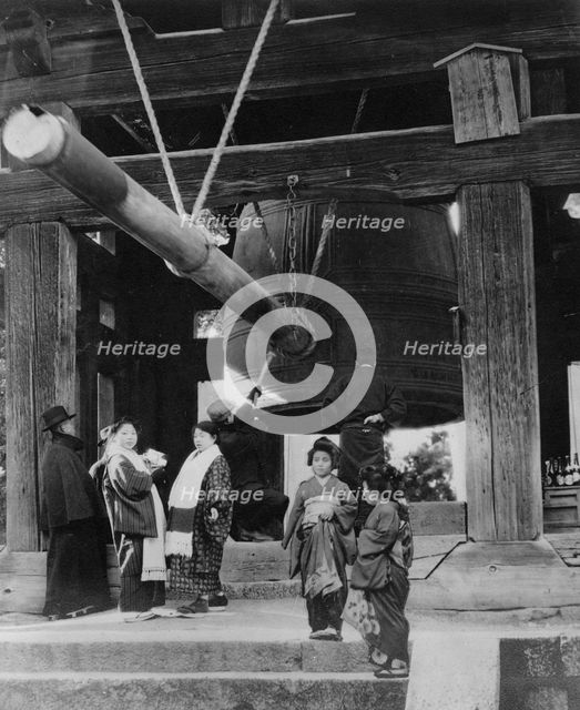 The Bell Pagoda, Nara, Japan, late 19th or early 20th century. Artist: Unknown