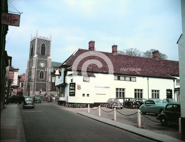 The Bell public house, Thetford, Norfolk, c1960s. Creator: Arthur Charles Kirby Ware.