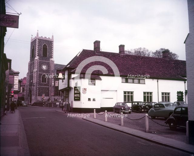 The Bell public house, Thetford, Norfolk, c1960s.  Creator: Arthur Charles Kirby Ware.