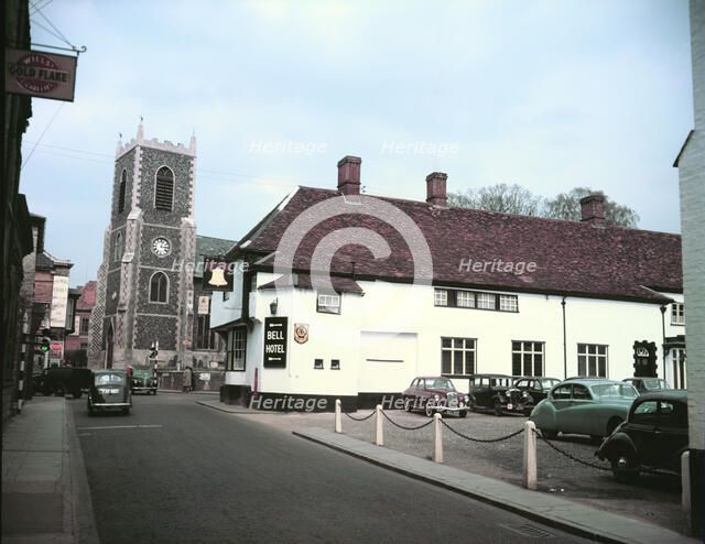 The Bell public house, Thetford, Norfolk, c1960s. Creator: Arthur Charles Kirby Ware.